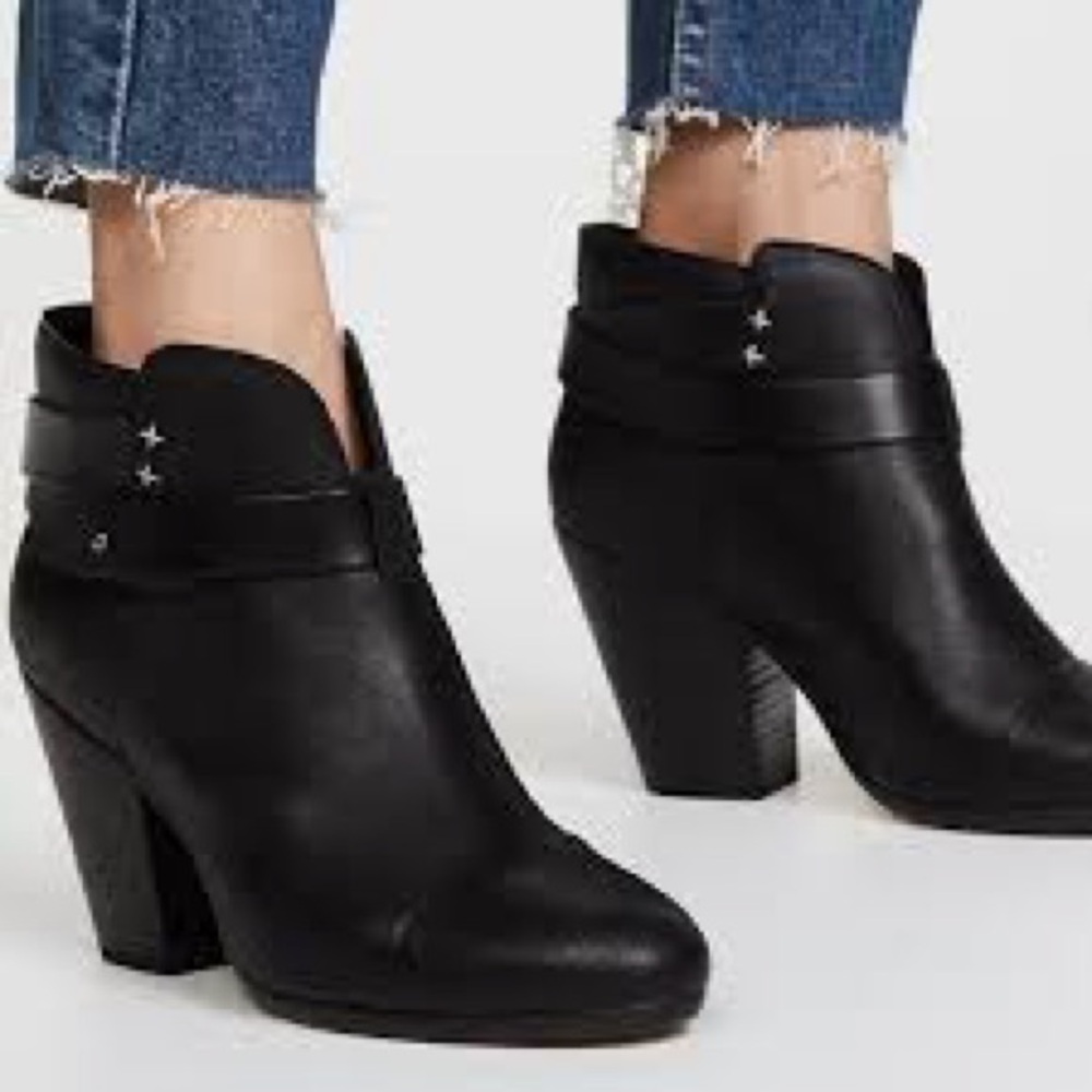 Rag & Bone Harrow ankle boots in black leather